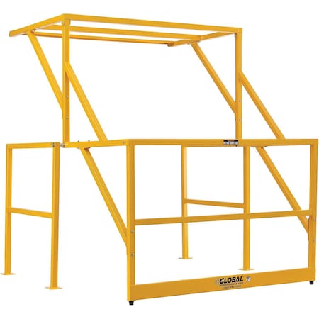 Global Industrial Mezzanine Safety Pivot Gate, Unassembled, 68.5W x 76D x 79.5H 798929